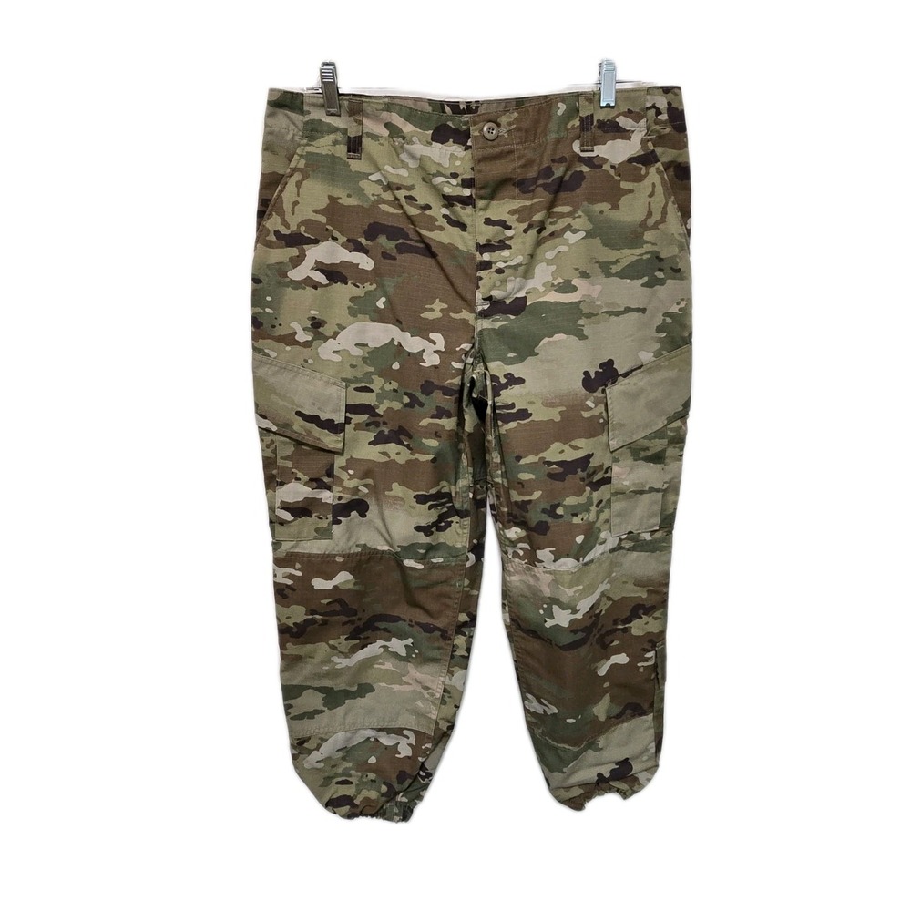 Mens Camouflage Army Combat Cargo Pants Size Large Regular NATO 7583/8999